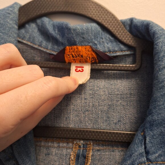 Landlubber 1970s Vintage Zip Front Denim Romper - Picture 6 of 9